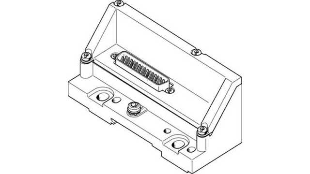 Festo 32 station End Plate for use with Valve Terminal MPA-L, 560941 | VMPAL-EPL-SD44-IP40