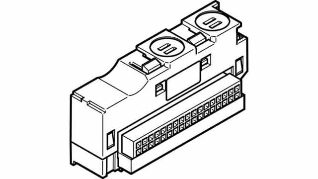 Festo 1 station Manifold for use with Valve Terminal MPA-L, 560963 | VMPAL-EVAP-14-1