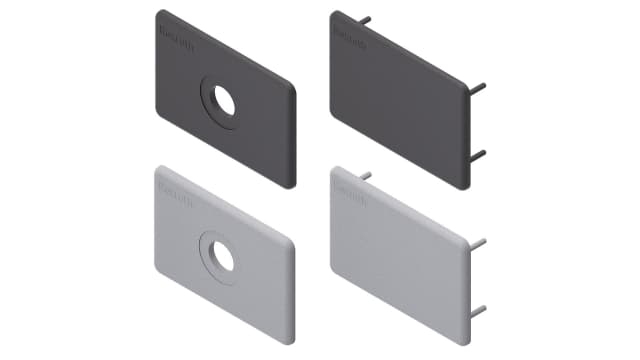 Bosch Rexroth Black Polypropylene Cover Cap 60 x 90 mm Strut Profile, 10 mm Groove | 3842551051