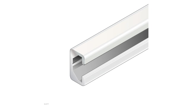 Bosch Rexroth Silver Anodised Aluminium Strut Profile 20 x 11 mm 8 mm Groove, 2 m Length,  20 x 11 mm  Square,  Series | 3842564213