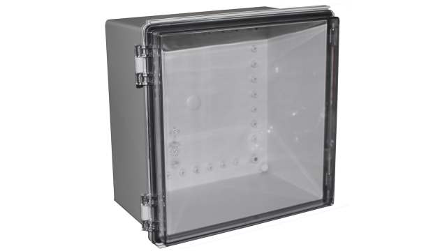 CAMDENBOSS X8 Series Grey Clear Lid ABS General Purpose Enclosure, IP67, IK08 180 mm, 300 mm, 300 mm | CHDX8-331C