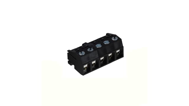 CAMDENBOSS CTBA Series PCB Terminal Block, 5-Contact, 5mm Pitch, PCB Mount, 1-Row, Screw Termination | CTBA1301/5A