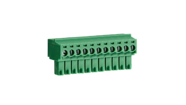CAMDENBOSS CTBP Series PCB Terminal Block, 11-Contact, 3.5mm Pitch, PCB Mount, 1-Row, Screw Termination | CTBP92HD/11