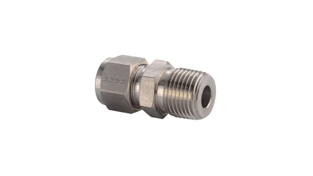 Parker Stainless Steel Pipe Fitting, Straight Circular Connector, Male NPT x Female | 8MSC6N-316