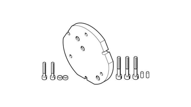 Festo Adapter DHAA-G-H2-25-B13-63, For Use With Pneumatic grippers | DHAA-G-H2-25-B13-63