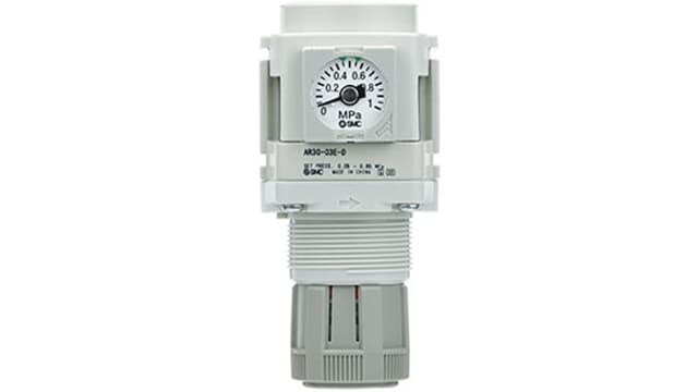 SMC Type G Pneumatic Regulator -, 3/8 in 0.5 MPa 1/4 in | AR30-F03-D