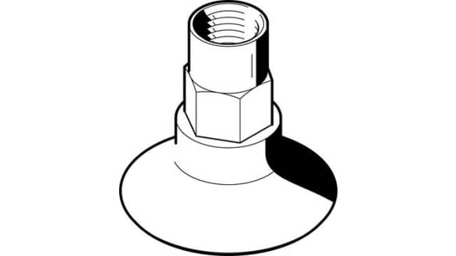 Festo 30 mm Deep High Performance Polyurethane Elastomer Pneumatic Suction Cup ESS-30-GT-G1/8-I 1/8 in | ESS-30-GT-G1/8-I