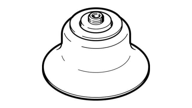 Festo 50 mm Deep Fluororubber Pneumatic Suction Cup ESS-50-EF M6 | ESS-50-EF
