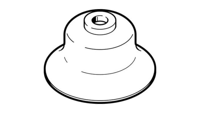 Festo 50 mm Deep Fluororubber Suction Cup ESV-50-EF | ESV-50-EF