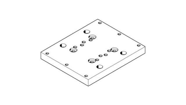 Festo Adapter HAPB-32/40, For Use With Pneumatic Cylinder & Actuator | HAPB-32/40