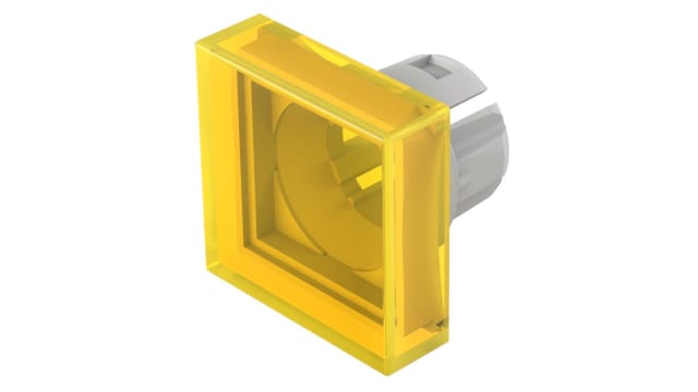 EAO Indicator Lens Flat Style, Yellow, 20 mm Long | 61-9351.4