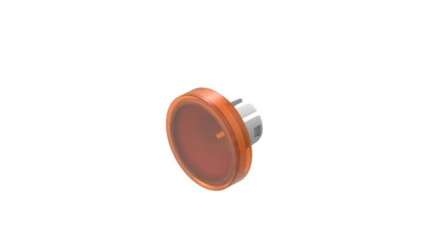 EAO Indicator Lens Flat Style, Orange, 19.7 mm diameter | 61-9642.3