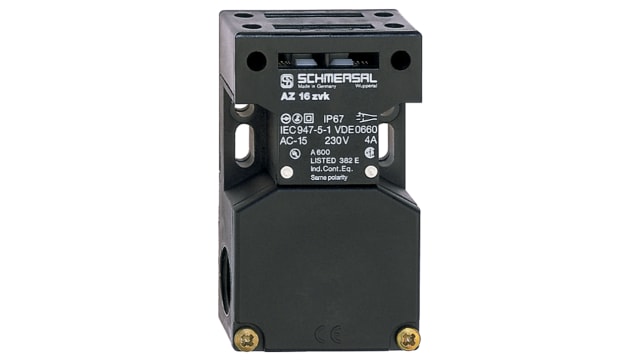 Schmersal AZ 16 Safety Interlock Switch, 1NC/1NO, Keyed , Glass Fibre Reinforced Thermoplastic | AZ 16 ZVRK-M16-2254