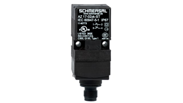 Schmersal AZ 17 Safety Interlock Switch, 1NC/1NO, Keyed Actuator Included, Glass Fibre Reinforced Thermoplastic | AZ 17-11ZK-ST