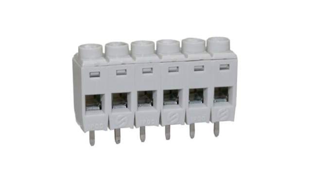 CAMDENBOSS CTB Series PCB Terminal Block, 6-Contact, 5mm Pitch, Through Hole Mount, 1-Row, Through Hole Termination | CTB7000/6