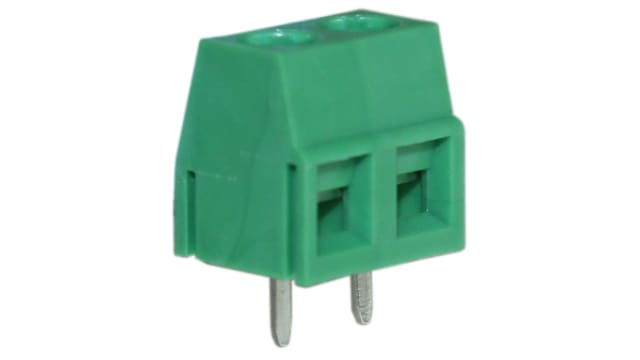 CAMDENBOSS CTB Series PCB Terminal Block, 2-Contact, 5mm Pitch, Through Hole Mount, 1-Row, Through Hole Termination | CTBP0500/2