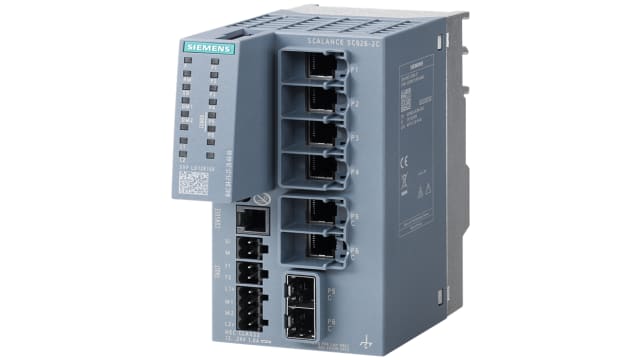 Siemens 6GK5626 Series DIN Rail, Wall Network Hub, 1000Mbps Transmission, 24 V | 6GK5626-2GS00-2AC2