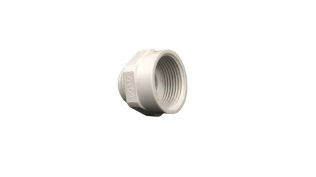 Capri Cable Gland Adapter, M32 Exterior Thread, M25 Interior Thread, Stainless Steel, Nickel Plated Brass, CAP750 Series | CAP750705