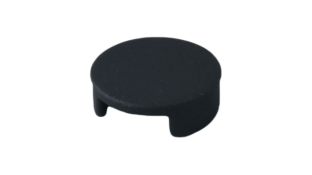 OKW Black Potentiometer Knob Round Shaft, A3216009 | A3216009
