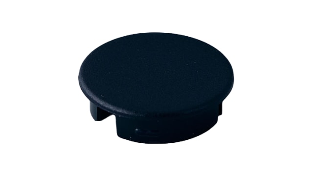 OKW Black Potentiometer Knob Round Shaft, A4120000 | A4120000