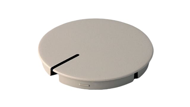 OKW Grey Potentiometer Knob Round Shaft, A4150107 | A4150107
