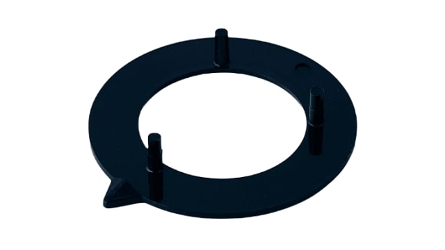 OKW Black Potentiometer Knob Round Shaft, A4240000 | A4240000