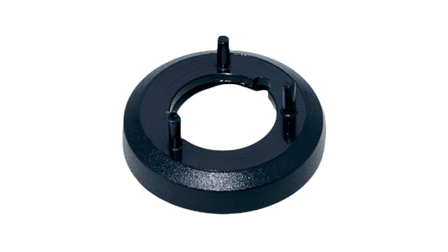 OKW Black Potentiometer Knob Round Shaft, A7516000 | A7516000