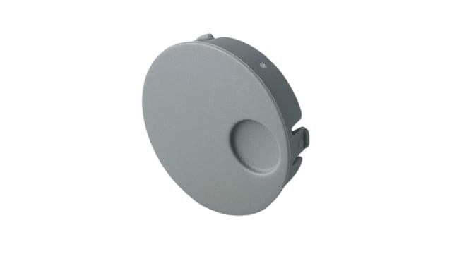 OKW Grey Potentiometer Knob Round Shaft, B8633108 | B8633108