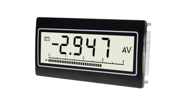 TDE Instruments DPM802 40 Segment LCD Digital Panel Multifunction Meter for Voltage, Current,  33 mm  x 68 mm | DPM802-TW
