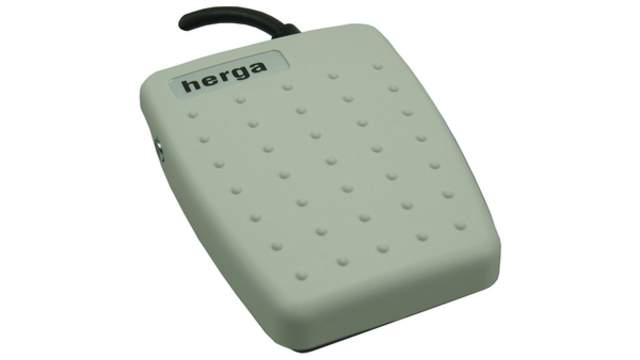 Herga Foot Switch Changeover Foot Switch - Thermoplastic Case Material, Double Pole Normally Open (Cherry) | 6226-BCBB-ZAZZ
