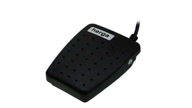 Herga Foot Switch (On)-Off Foot Switch - Thermoplastic Case Material, Momentary action, SPST N/O (Single pole normally | 6227-SC