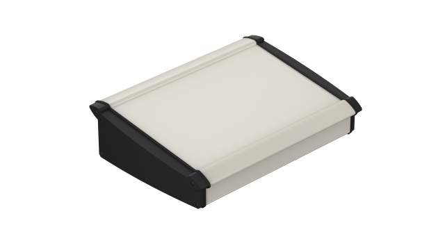 Bopla Alu-Topline Series Natural Aluminium, ABS Desktop Enclosure Sloped Front, 232.6 mm 86.2 mm, 300 mm | 92385300.HMT1