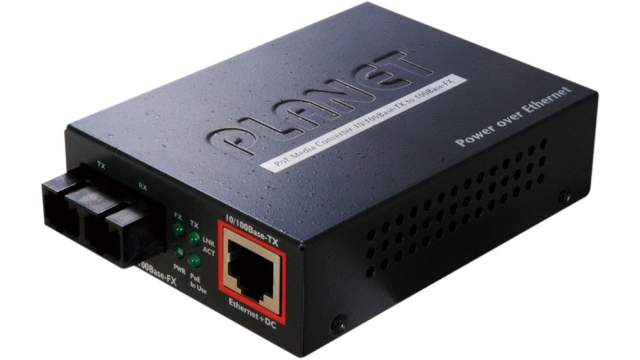 Planet SC Ethernet Media Converter, Multimode, 100Mbps, Half Duplex, Full Duplex 2 km | FTP-802