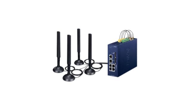 Planet ICG Series Desktop, DIN Rail, Wall Gateway Module, 5, 1000Mbps Transmission, 9 to 54 V dc | ICG-2515-NR