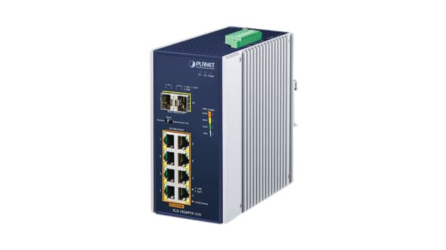 Planet IGS-1020PTF-12V, Unmanaged 10 Port Ethernet Switch With PoE | IGS-1020PTF-12V