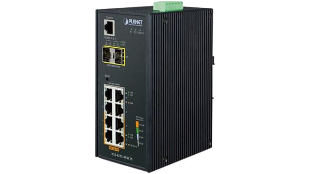 Planet IGS-4215-4P4T2S, Managed 10 Port Industrial Ethernet Switch With PoE | IGS-4215-4P4T2S