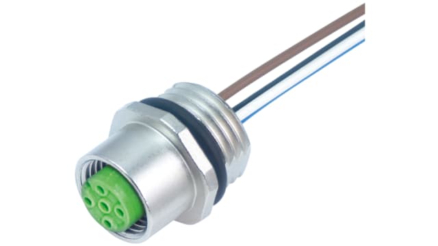 Murrelektronik Limited Industrial Circular Connector, 4 Contacts, Front, M12 Connector, Socket, Female, IP67, 7000 | 7000-13541-9710020