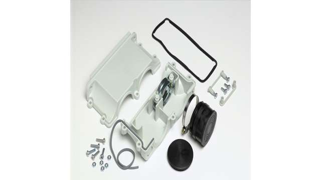 Fibox Polycarbonate Cable Management Ring Cable Management Kit for Use with FIBOX EK Series Enclosures, 1 Rings | MB 2260 cable entry set