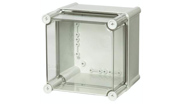 Fibox PC Series Grey Transparent Lid Polycarbonate General Purpose Enclosure, IP65, IK08 190 mm, 130 mm, 190 mm | PC 1919 13 T-2FSH encl.