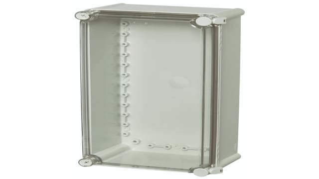 Fibox PC Series Grey Transparent Lid Polycarbonate General Purpose Enclosure, IP65, IK08 380 mm, 180 mm, 190 mm | PC 3819 18 T-2FSH encl.