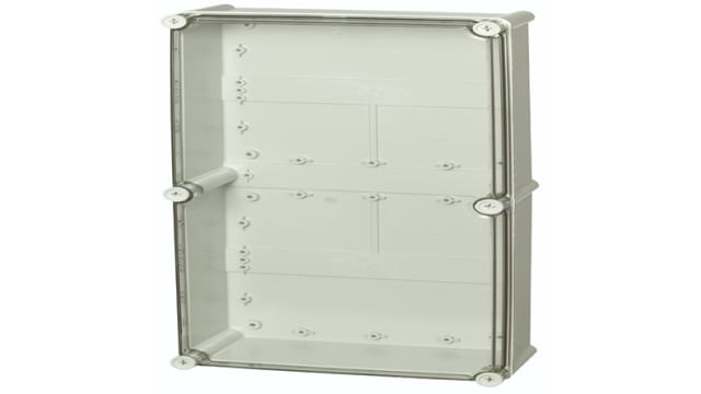 Fibox PC Series Grey Transparent Lid Polycarbonate General Purpose Enclosure, IP65, IK08 560 mm, 130 mm, 280 mm | PC 5628 13 T-3FSH encl.