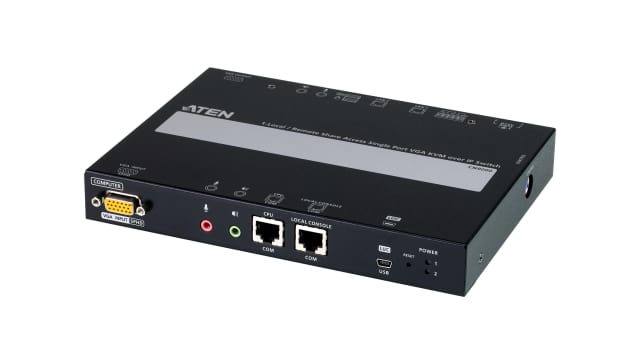 Aten 1 Port 1 Displays USB VGA KVM Switch 3.5mm Audio Jack Female 1920 x 1200 pixel Maximum Resolution | CN9000