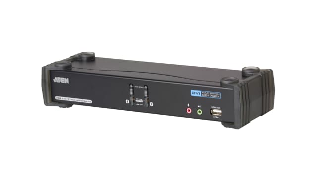 Aten 2 Port 1 Displays USB DVI I KVM Switch Stereo 2560 x 1600 pixel Maximum Resolution | CS1782A