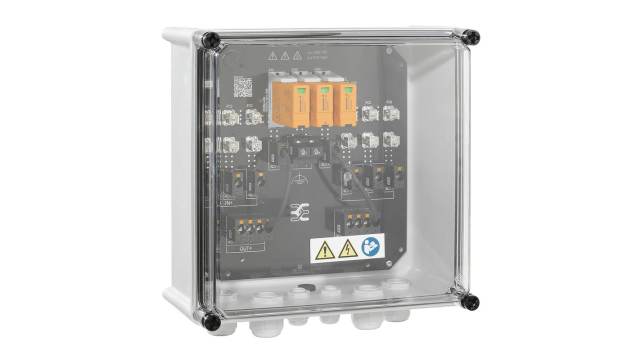 Weidmüller PVN Series Transparent, Grey Polycarbonate Junction Box, IP65, 6 Terminals, 175 mm, 302 mm 330 mm | 2683030000