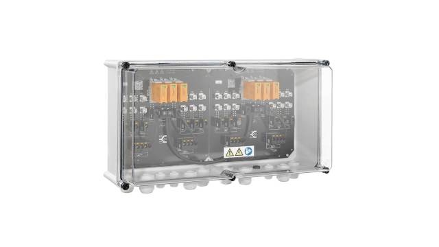 Weidmüller PVN Series Grey, Transparent Polycarbonate Junction Box, IP65, 6 Terminals, 210 mm, 558 mm 330 mm | 2683040000