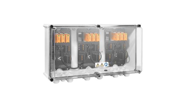 Weidmüller PVN Series Transparent, Grey Polycarbonate Junction Box, IP65, 6 Terminals, 210 mm, 558 mm 330 mm | 2683130000