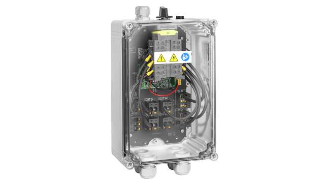 Weidmüller PVN Series Grey, Transparent Polycarbonate Junction Box, IP65, 3 Terminals, 132 mm, 200 mm 346 mm | 2778870000