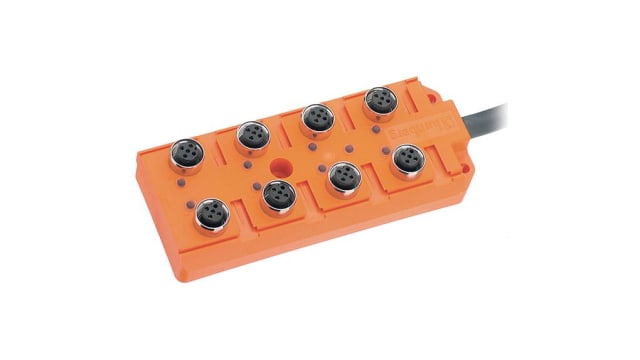 Lumberg Automation 111 Series Sensor Box, M12, 10m cable, 8 way, 8 port | 11165