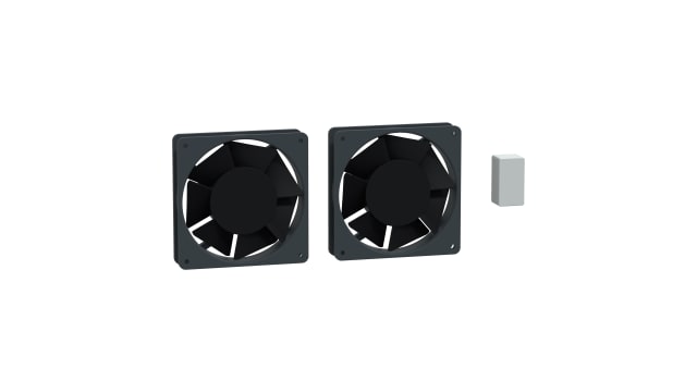 Schneider Electric ClimaSys Series Ventilation Device, 120 mm Dia., 75 mm H, 120 mm D, 120 mm W | NSYCUSP001DG