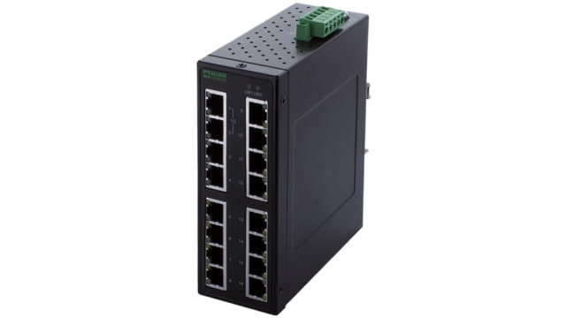 Murrelektronik Limited 58 Series DIN Rail Network Hub, 16, 1000Mbps Transmission, 9 to 48 V dc | 58174